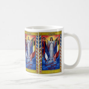 Caneca De Café América Patriótica Vintage, Paz Justiça Liberdade