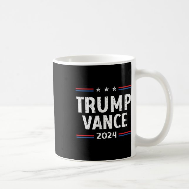 Caneca De Café América Retome a América Trump Vance 2024 Vice (Direita)
