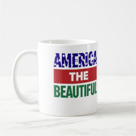Caneca De Café America The Beautiful Topographical Map