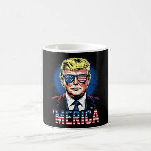 Caneca De Café América Trump 4 De Julho US Vintage Retrô