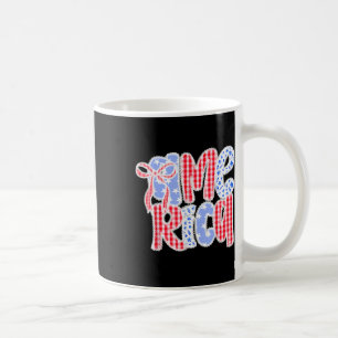 Caneca De Café America Usa Laço de Renda 4 de Julho Coquette Flor