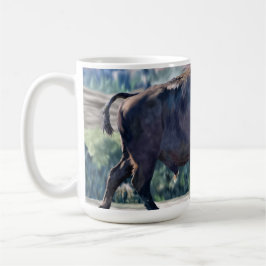 Caneca De Café American Bison Roaming no Grassland Setting