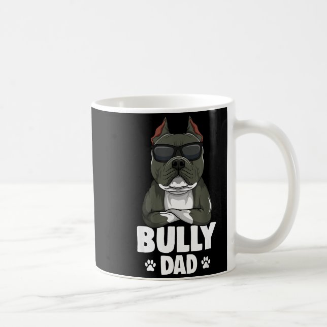 Caneca De Café American Bully Dad Dogs Dad Men  (Direita)