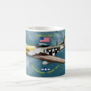 Caneca De Café American Classic P51D Mustang T-Shirt