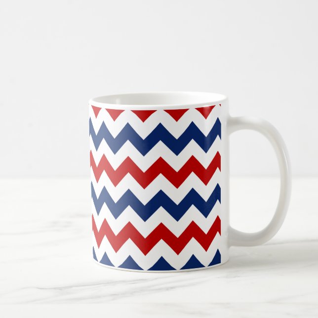 Caneca De Café American Colors Chevron Stripes (Direita)