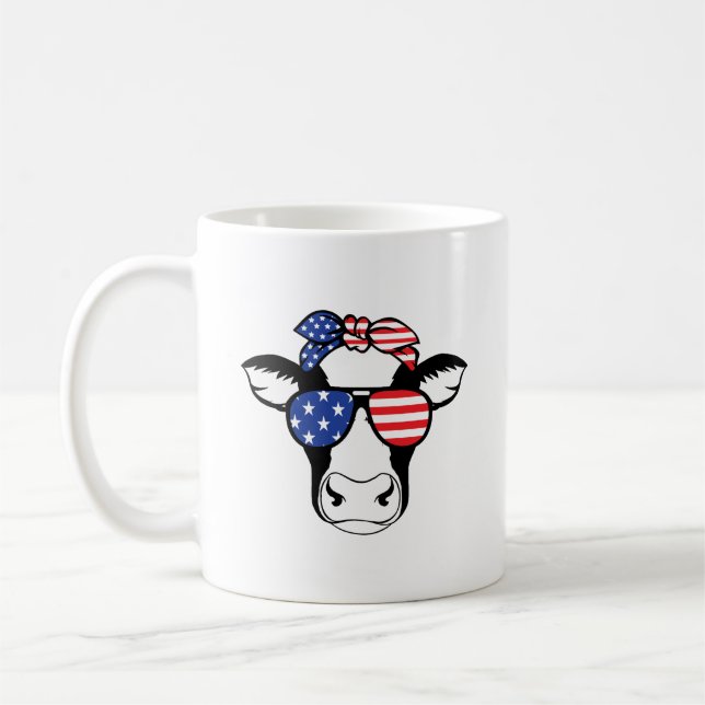Caneca De Café American Cow Mug (Esquerda)