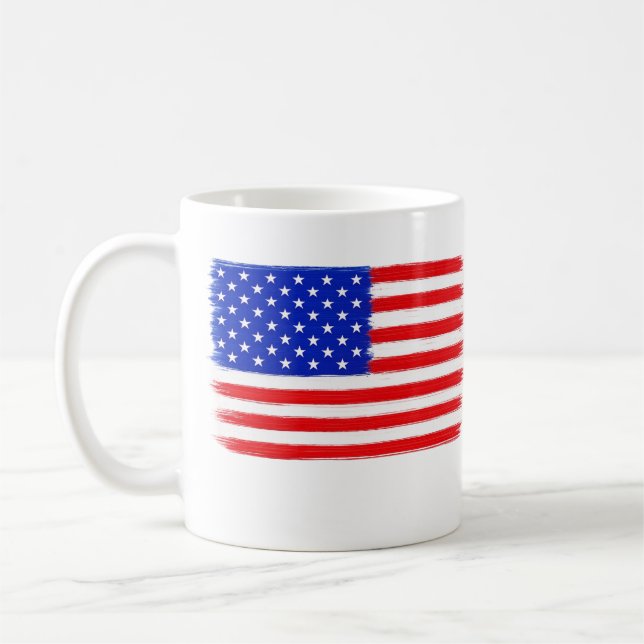 Caneca De Café American flag  (Esquerda)