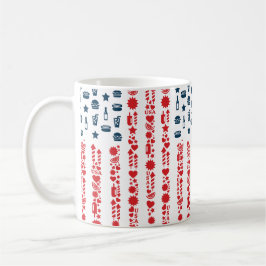 Caneca De Café american flag 4th july picnic