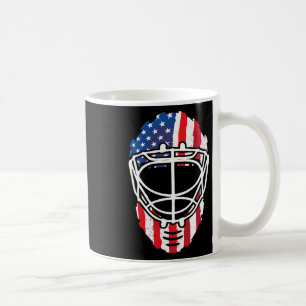 Caneca De Café American Flag Americana Vintage Hockey Goalie Mask