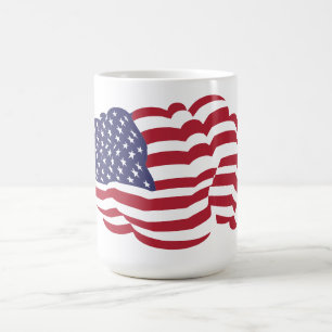 Caneca De Café American Flag Cloud Coffee Mug