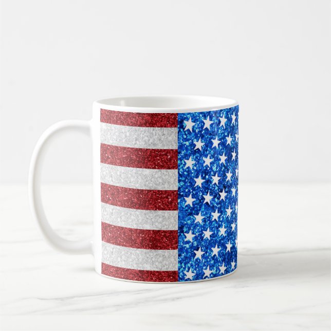 Caneca De Café American Flag Coffee Mug (Esquerda)