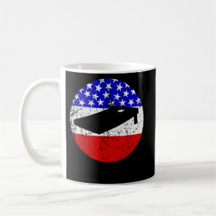 Caneca De Café American Flag Cornhole Vintage Retro Cornhole Boar