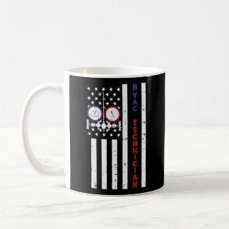 Caneca De Café American Flag Hvac Technician Proud Usa Hvac Tech