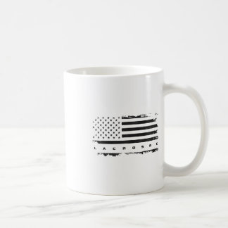 Caneca De Café American Flag Lacrosse Roupa - Lacrosse 1