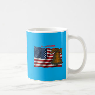Caneca De Café American Flag & Liberty Bell Independence Day URM