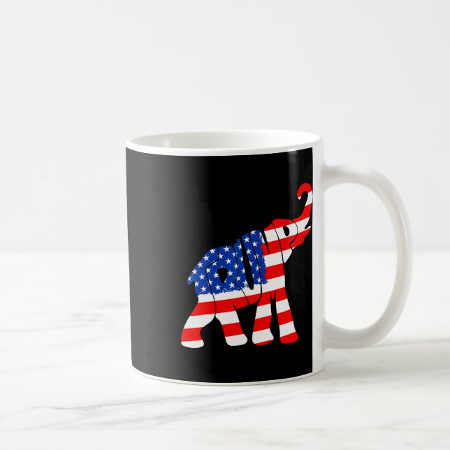 Caneca De Café American Flag Trump (Direita)