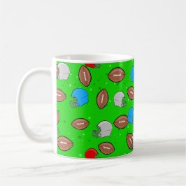 Caneca De Café American Football - Helmet & Ball Seamless Pattern