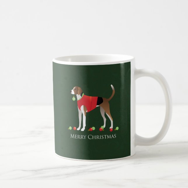 Caneca De Café American Foxhound Natal (Direita)