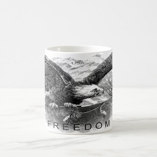 Caneca De Café American FREEDOM Coffee Mug (Centro)