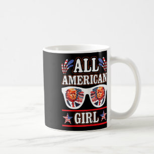Caneca De Café American Girl Retro Love Heart Trump Usa American