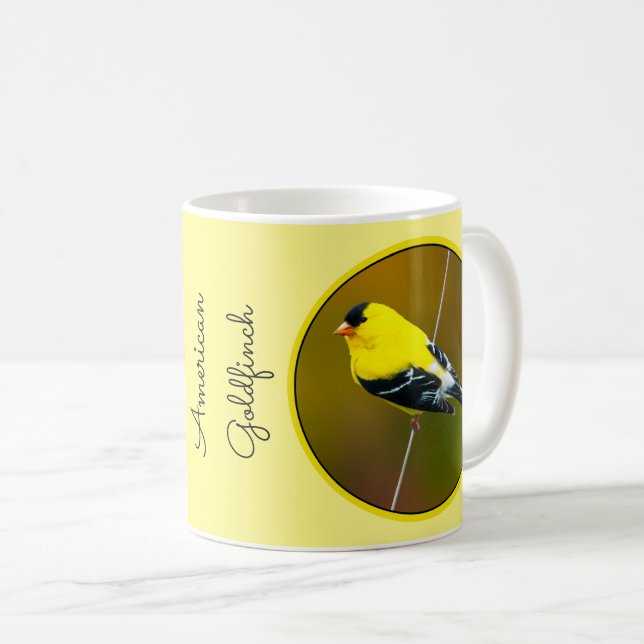 Caneca De Café American Goldfinch - Fotografia original (Frente Esquerda)