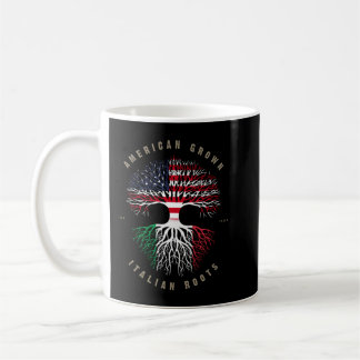 Caneca De Café American Grown Italian Roots Italy Flag Swea