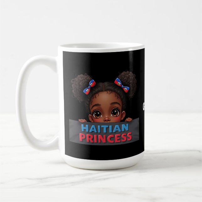Caneca De Café American Haitian Flag Day Haitian Princess (Esquerda)