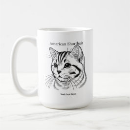 Caneca De Café American Shorthair Portrait