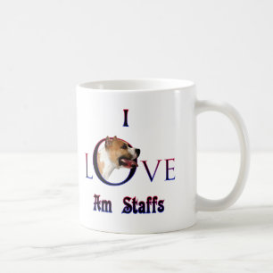 Caneca De Café American Staffordshire Terrier I Love
