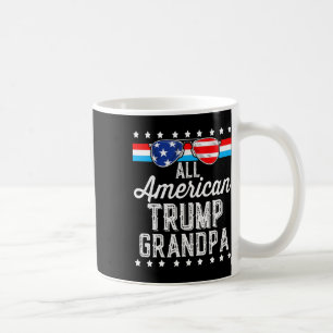 Caneca De Café American Trump Grandpa American Flag Sungs Trump