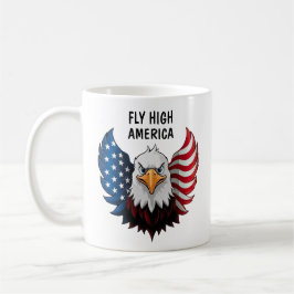 Caneca De Café American USA Eagle Flag