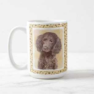 Caneca De Café American Water Spaniel Painting - Arte Original de