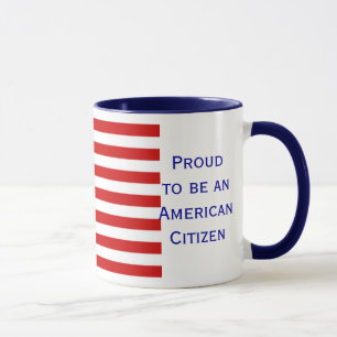 Caneca de café americana da campainha da bandeira