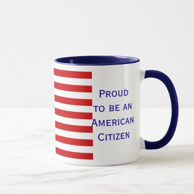 Caneca de café americana da campainha da bandeira (Direita)