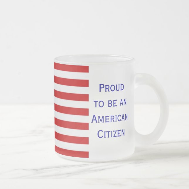 Caneca de café americana do fosco da bandeira do (Direita)