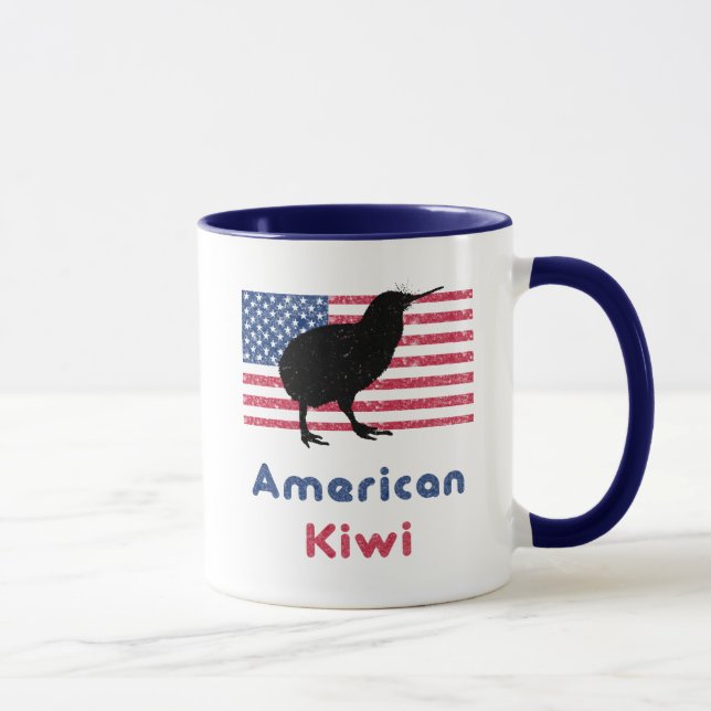 Caneca de café americana do quivi (Direita)
