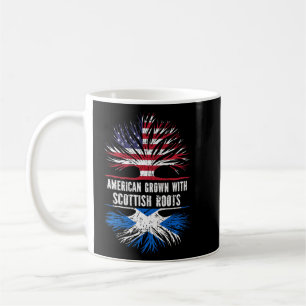 Caneca De Café Americano cresceu com raízes escocesas Usa Flag Sc