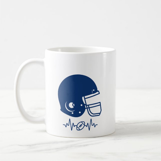 Caneca De Café Americano de futebol americano gridiron Sport Aman (Esquerda)