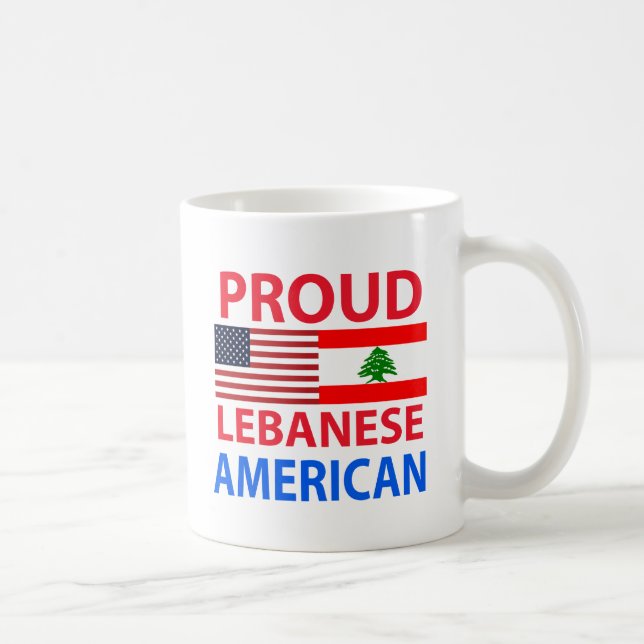 Caneca De Café Americano libanês orgulhoso (Direita)