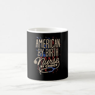 Caneca De Café Americano por Birth Nurse por Choice