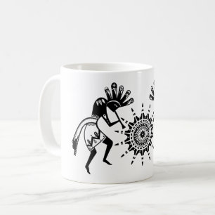 Caneca De Café Americanos nativos - Sun Dancing Kokopelli 1
