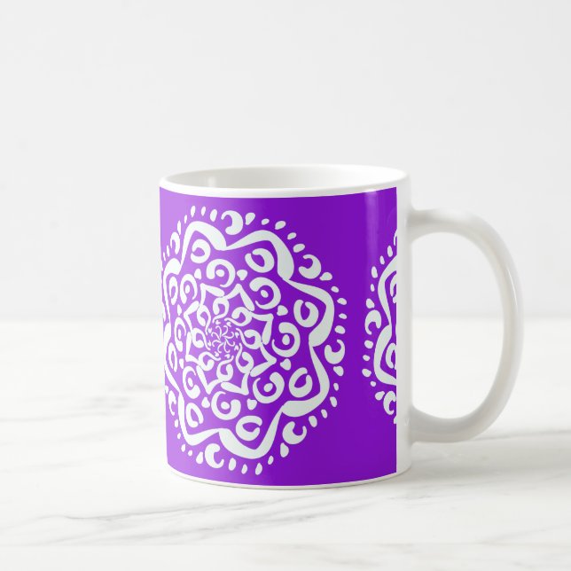 Caneca De Café Ametyst Mandala (Direita)