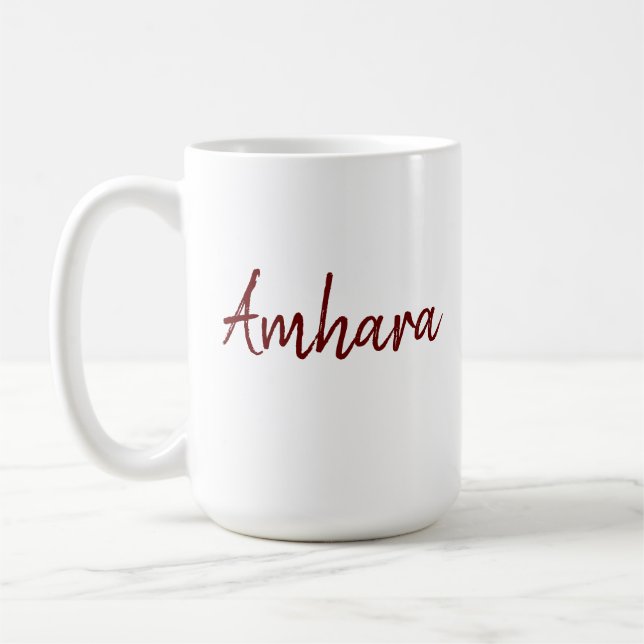 Caneca De Café Amhara Etiópia Mug (Esquerda)