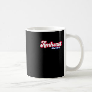 Caneca De Café Amherst Nova York Ny Roteiro Retro 716 Western Nov