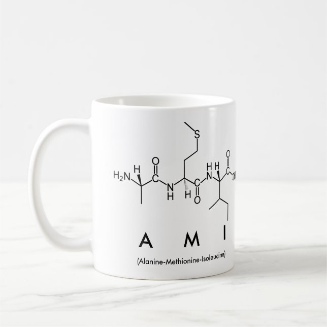 Caneca De Café Ami peptide name mug (Esquerda)