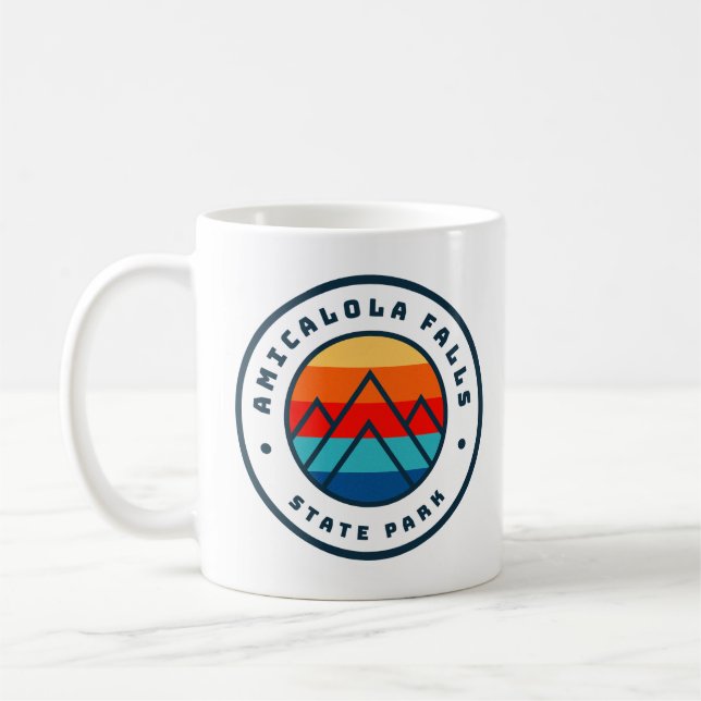 Caneca De Café Amicalola Falls State Park Georgia GA Gift (Esquerda)