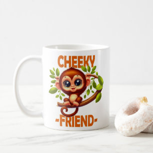 Caneca De Café Amigo Cheeky trocadilho Macaco-Bebê Bonito em um d