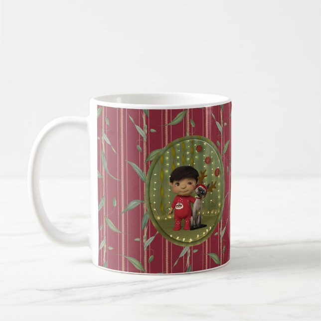 Caneca De Café Amigo de Pet Natal (Esquerda)