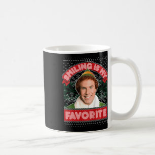 Caneca De Café Amigo Elfo Criança Sorridente É Meu Natal Favorito