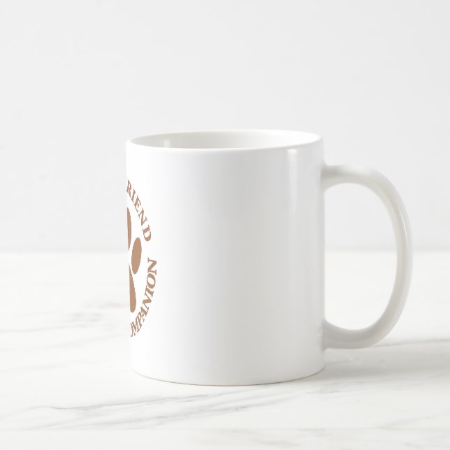 Caneca De Café Amigo Leal Pata de Cachorro (Direita)